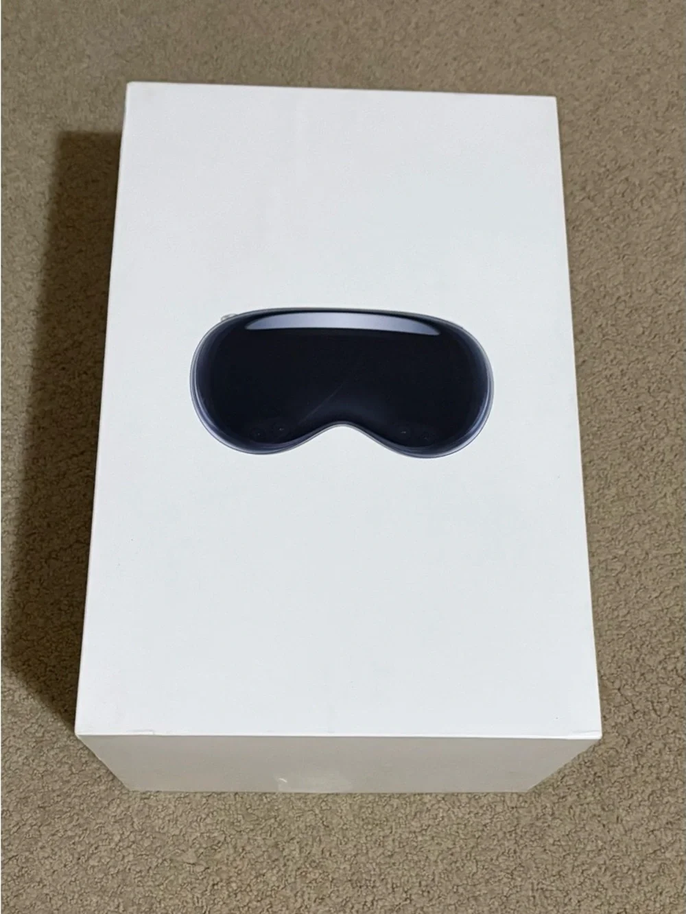 Apple Vision Pro headset in white and black